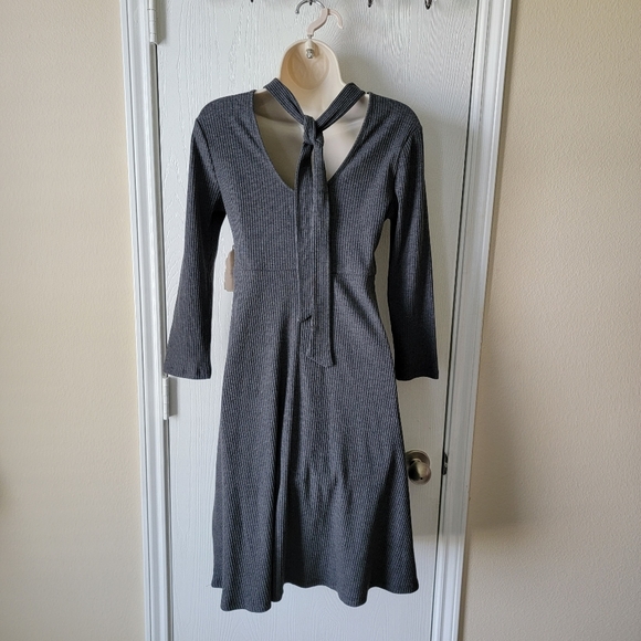 Altar'd State Ribbed Neck Tie Sweater Dress - Picture 2 of 8